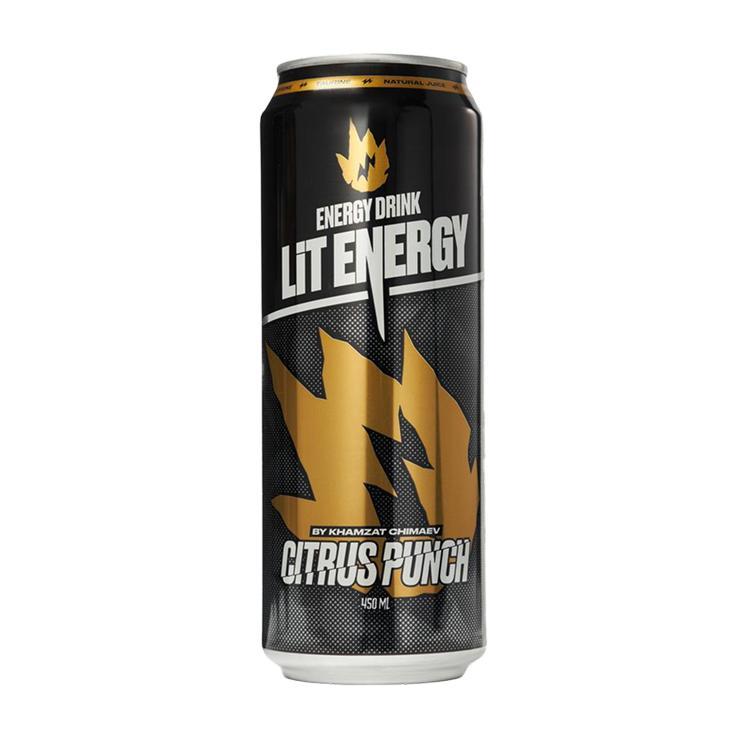 Напиток энергетический LiT Energy Citrus Punch цитрус 450 мл., ж/б