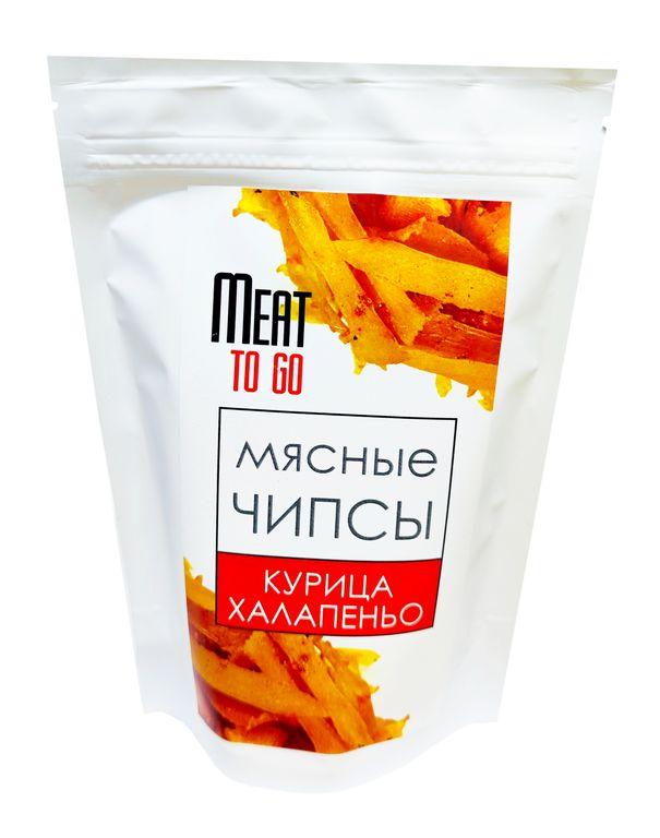 Мясные чипсы Meat to Go из курицы Халапеньо 50 гр., дой-пак