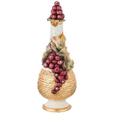 Бутылка декоративная, 1300 мл., высота 31 см., Ceramiche Millennio Fruits