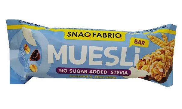 Батончик Snaq Fabriq Muesli Кокос 50 гр., флоу-пак