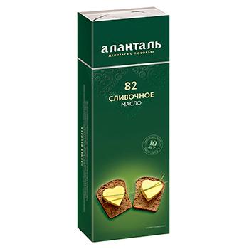 Масло сливочное Аланталь традиционное 82,5% 380 гр., обертка