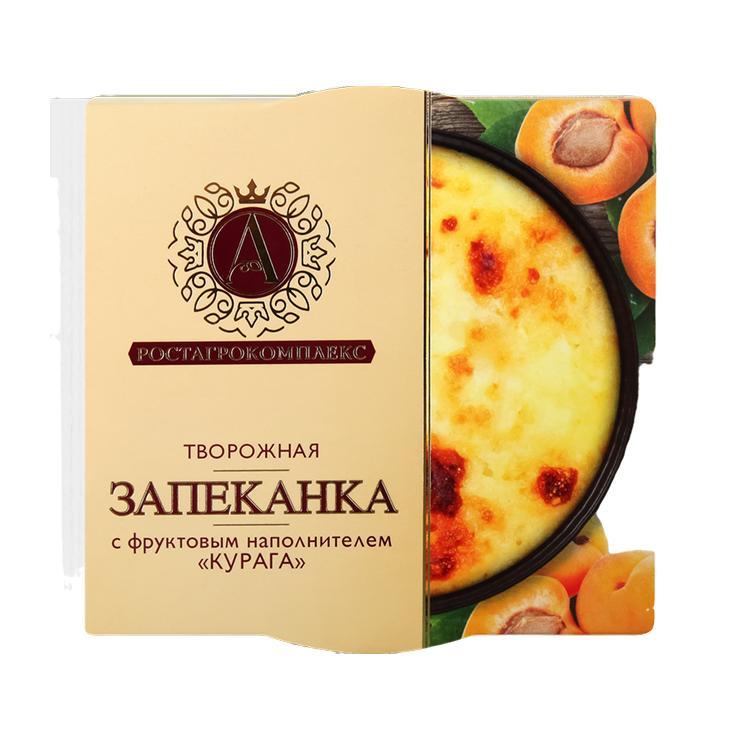 Запеканка творожная А.Ростагрокомплекс курага 13% 100 гр., флоу-пак