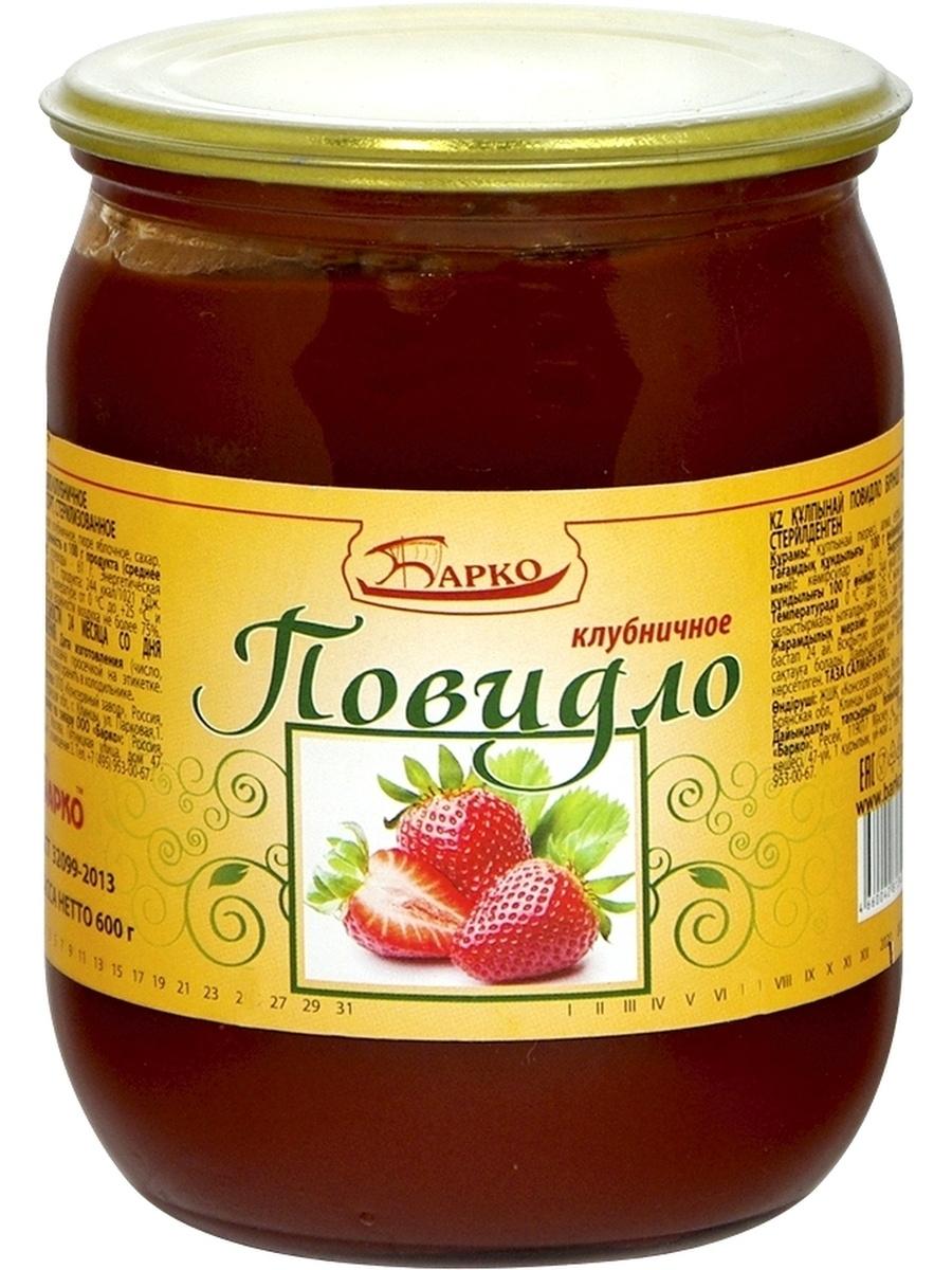 Повидло Барко клубничное 600 гр., стекло