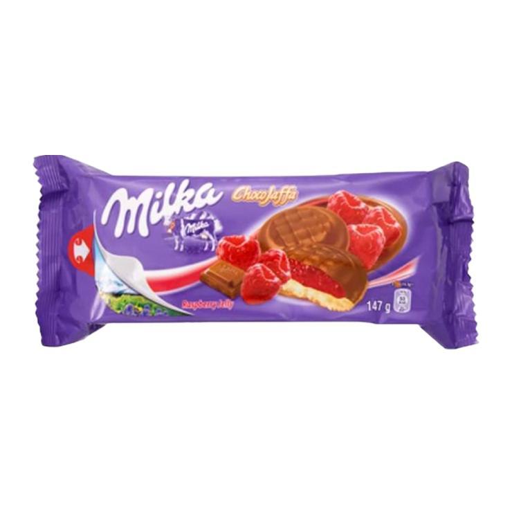 Печенье Milka Choco Jaffa raspberry cookies 147 гр., флоу-пак