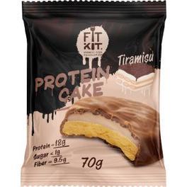 Печенье протеиновое FIT KIT Chocolate Protein Cake тирамису в шоколаде 70 гр., флоу-пак