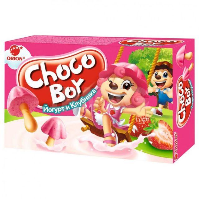 Печенье Choko Boy Йогурт и клубника 40 гр., картон