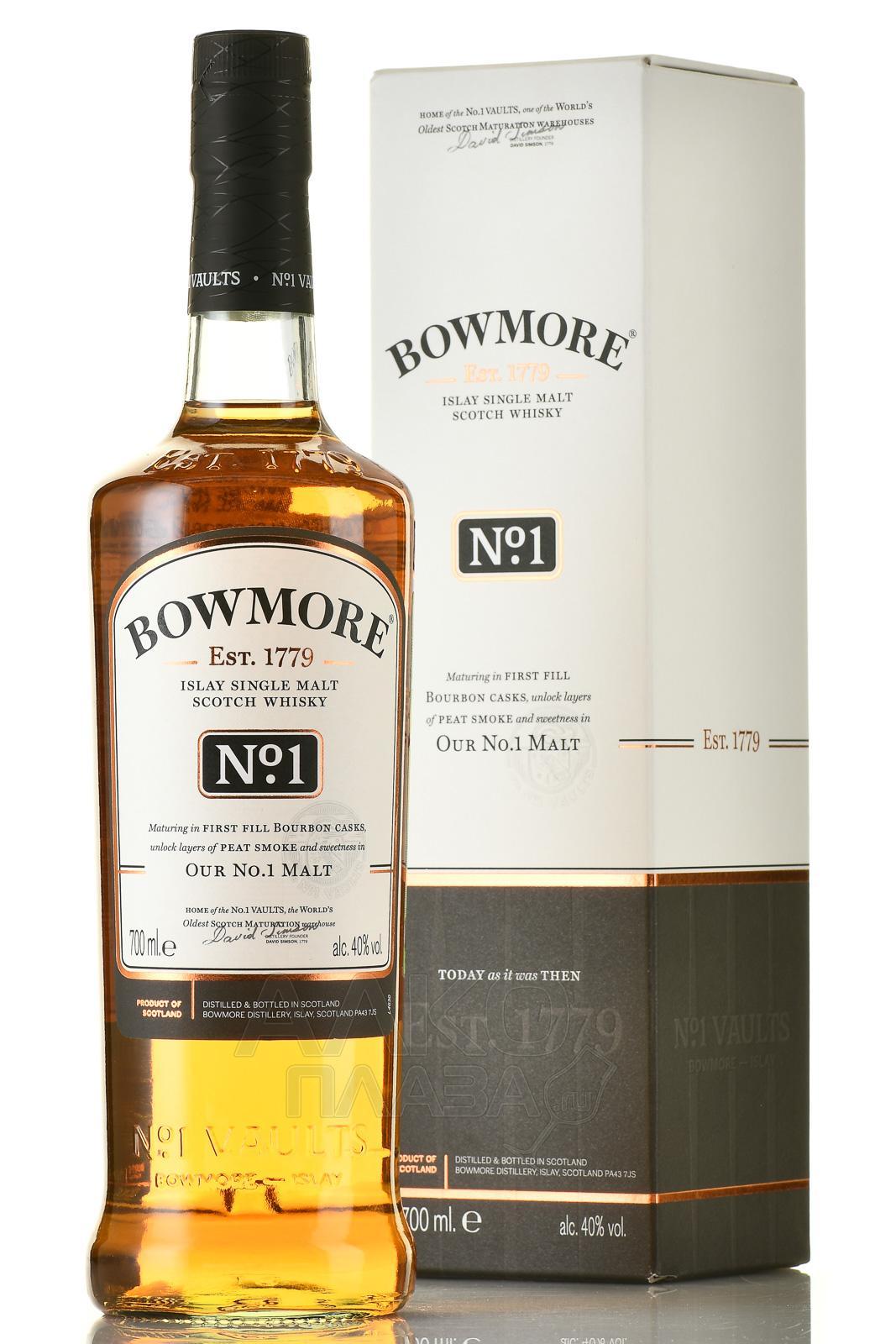 Виски Bowmore №1 солодовый шотландский 700 мл., стекло