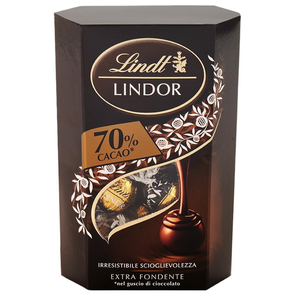 Конфеты LINDT LINDOR 70% 200 гр., картон