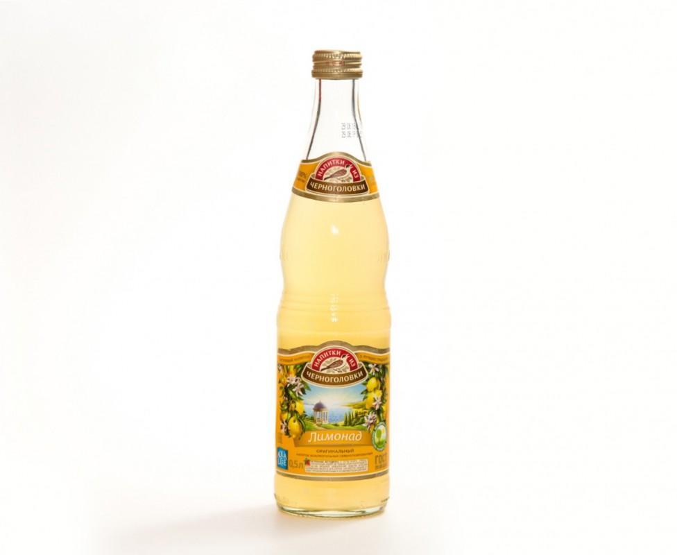Газированный напиток Напитки из Черноголовки Лимонад оригинальный, 500 мл., стекло