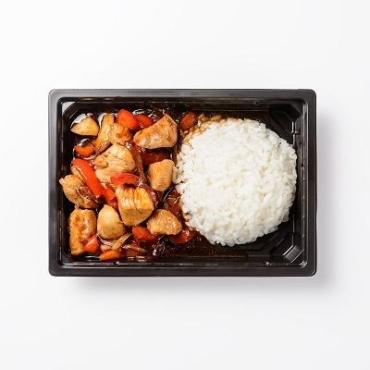 Курица Вкусно жить, в соусе терияки с рисом, 250 гр., пластиковая упаковка