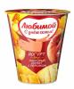 Йогурт Чудо Персик манго сорбет 2% 290 гр., стакан