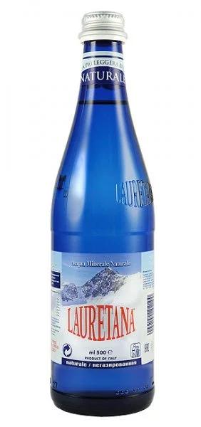 Вода негазированная Lauretana минеральная 500 мл., стекло