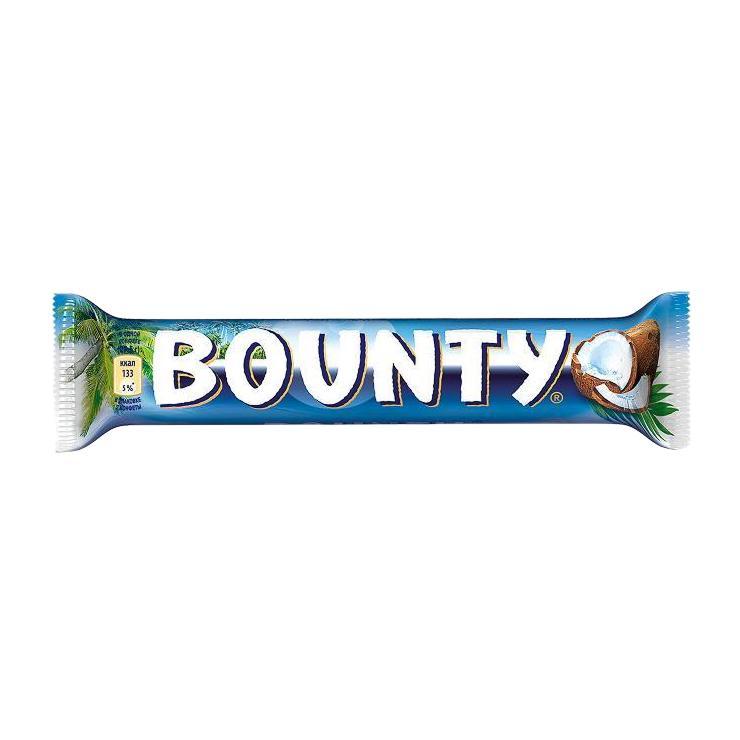 Шоколадный батончик Bounty 55 гр., флоу-пак