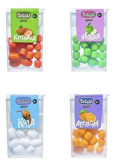 Драже Fun Candy Lab табсы освежающее ассорти 8 гр., ПЭТ