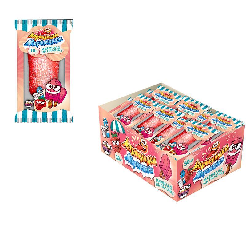 Жевательный мармелад Fun Candy Lab Мармеладсы Мороженка 10 гр., пластик