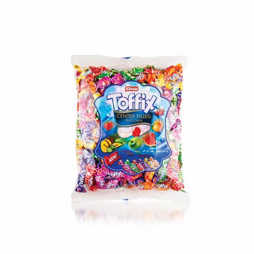 Жевательные конфеты Ассорти Toffix Mix, 1 кг., пластиковый пакет
