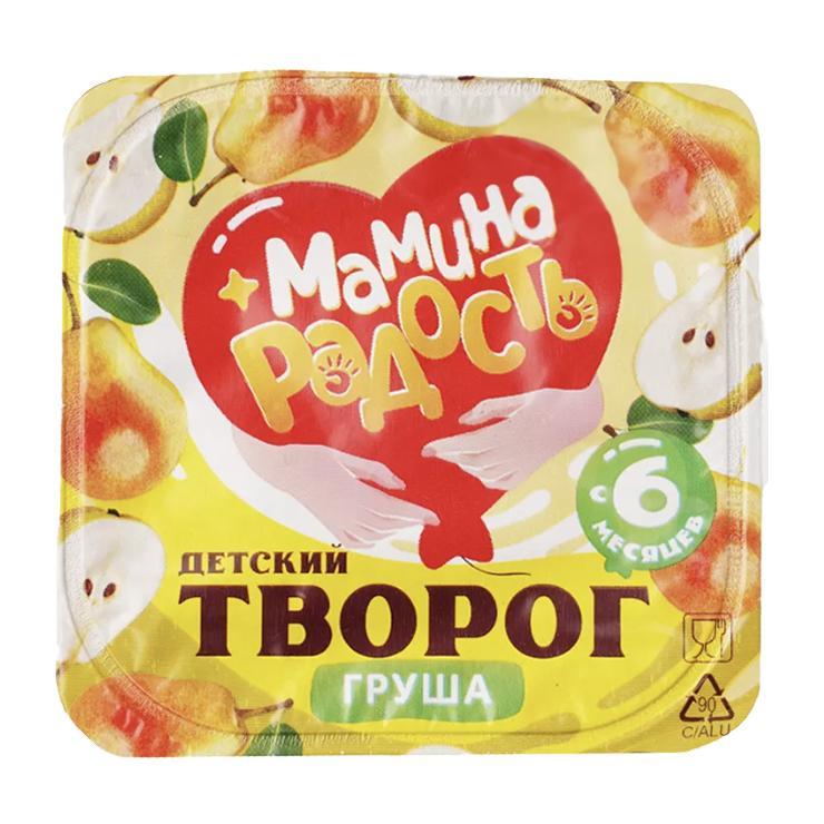 Творог детский А.Ростагрокомплекс Мамина радость груша 3,8% 100 гр., флоу-пак