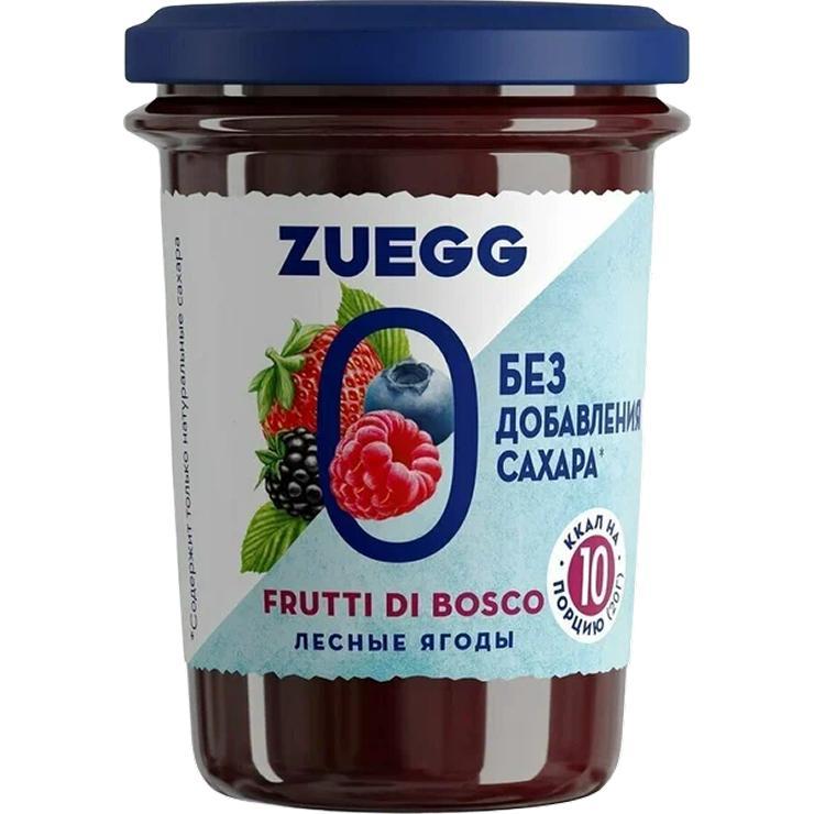 Конфитюр ZUEGG Zero бех сахара лесные ягоды 220 гр., стекло