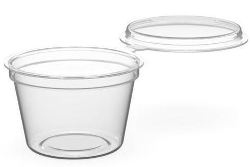 Соусник Перинт 10 мл d33хh21,5 мм неразъемная крышка Россия прозрачный., ПП