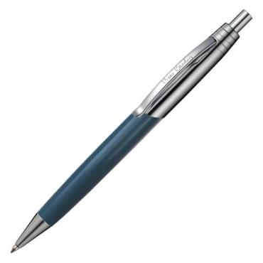 Ручка подарочная шариковая Pierre Cardin Easy корпус серо-голубой, латунь, хром, синяя,