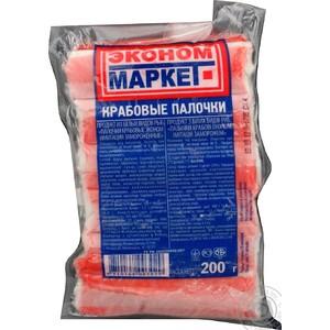 Палочки крабовые имитация замороженые, Эконом Маркет, 200 гр., вакуум