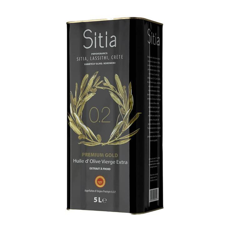 Масло оливковое Sitia E.V. кислотность 0,2% 5 л., ж/б