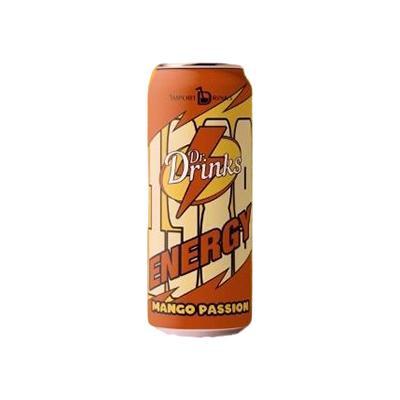 Напиток энергетический Dr. Drinks Energy Mango Passion тонизирующий газированный Россия 450 мл., ж/б