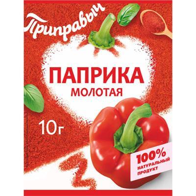 Паприка Приправыч красная сладкая молотая, 10 гр., пакет