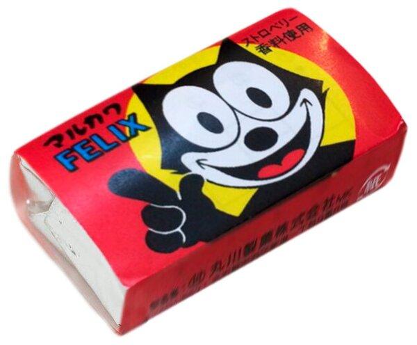 Жевательная резинка Marukawa Felix вкус клубники 5 гр., картон