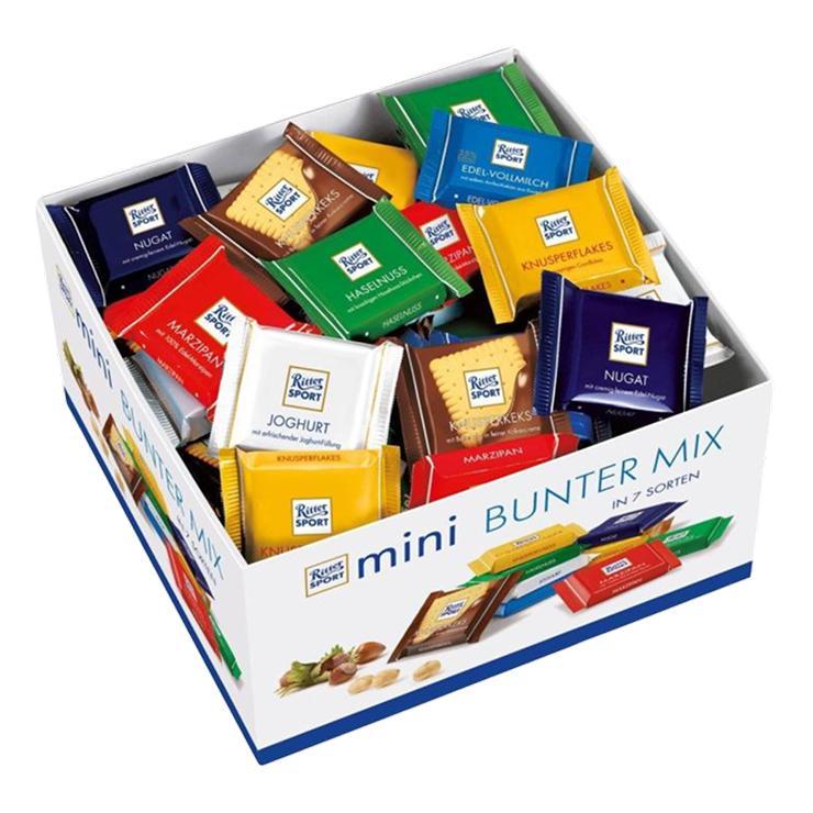 Шоколад мини Ritter Sport Яркая коллекция 7 вкусов 84х16,7 гр., картон