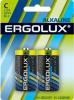 Батарейка Ergolux LR14 BL-2 Alkaline 1.5В, блистер
