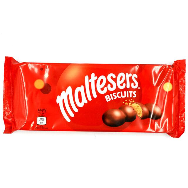 Печенье Maltesers Бисквитное в молочном шоколаде 110 гр., флоу-пак