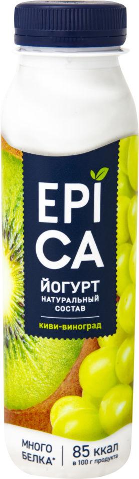 Йогурт Epica, питьевой Киви-виноград 2,5%, 260 гр., ПЭТ