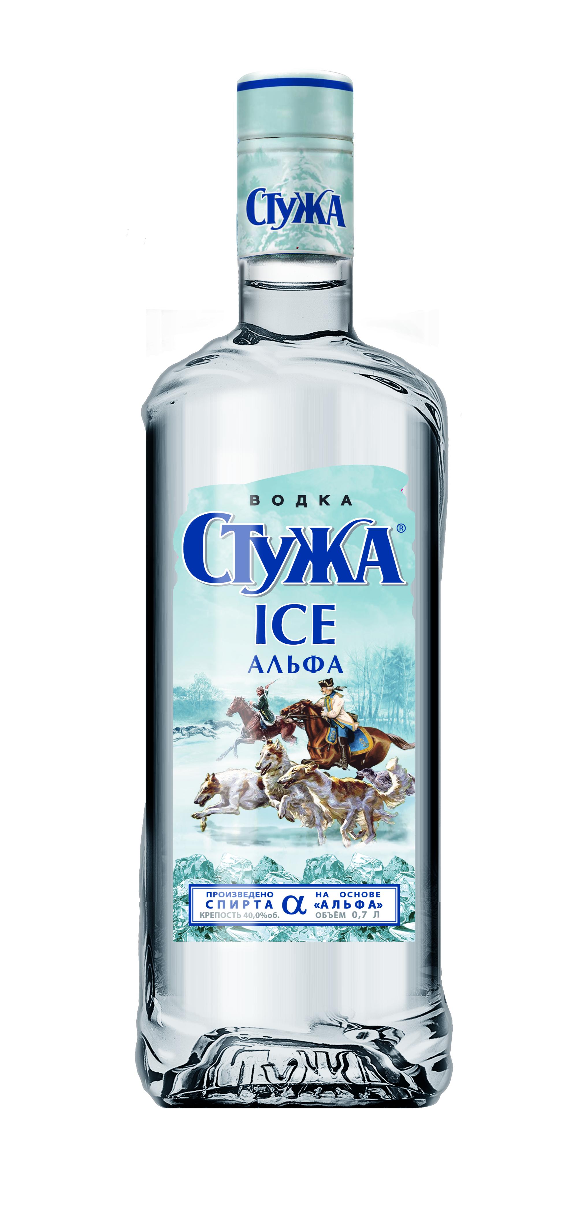 Водка Стужа ice альфа 40% 700 мл., стекло