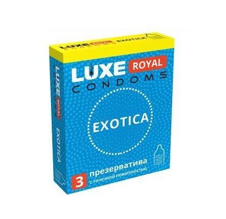 Презервативы Luxe Royal Exotica с точечной поверхностью 3 шт., картон
