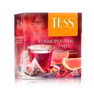 Чай Tess Cosmopolitan Party травяной 20 пирамидок, 38 гр., картон