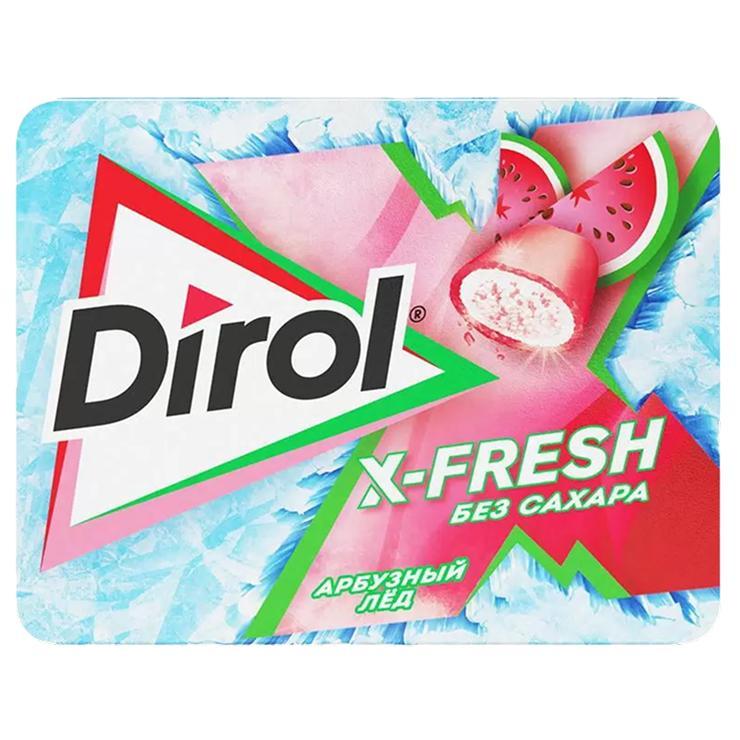 Резинка жевательная Dirol X-Fresh арбузный лед без сахара16 гр., картон