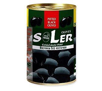 Маслины Soler без косточки 280 гр., ж/б