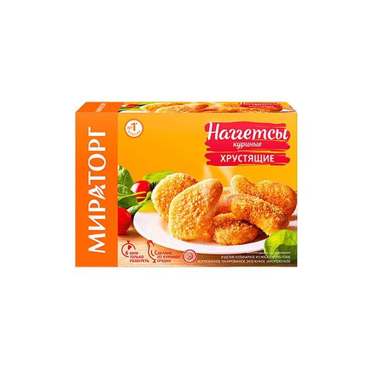 Наггетсы Мираторг куриные хрустящие 250 гр., картон