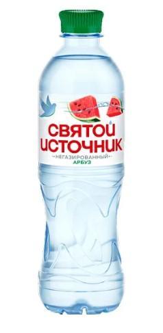 Вода питьевая Святой Источник газированная арбуз 500 мл., ПЭТ