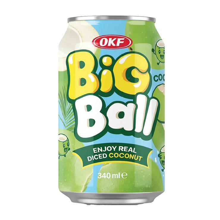 Напиток сокосодержащий OKF big ball coconut 340 мл., ж/б