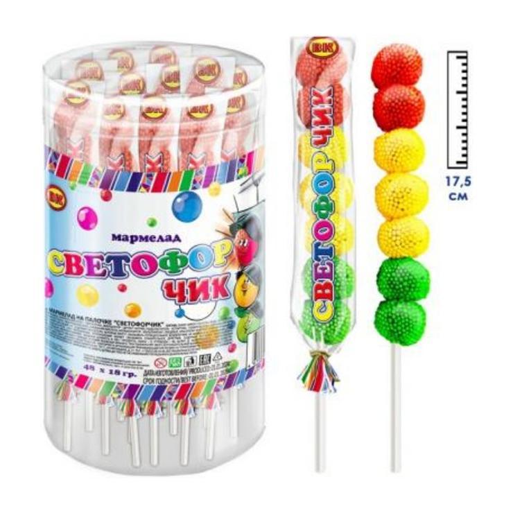 Мармелад жевательный Волшебный кондитер Светофорчик 18 гр., обертка