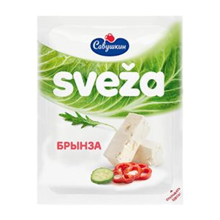 Сыр рассольный Sveza брынза 45% 200 гр., пластик