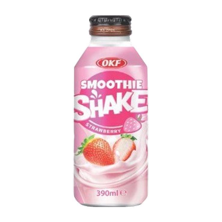 Напиток сокосодержащий OKF Smoothie SHAKE Strawberry Корея 390 мл., ПЭТ