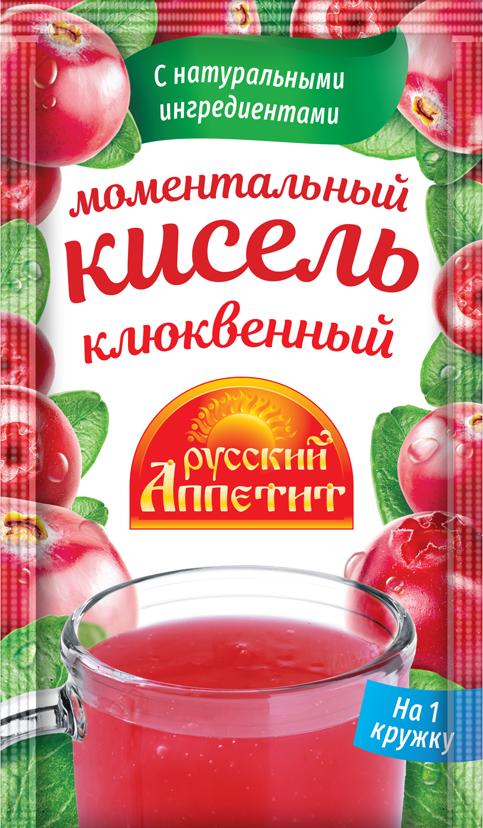 Моментальный кисель клюквенный Русский аппетит, 30 гр., сашет