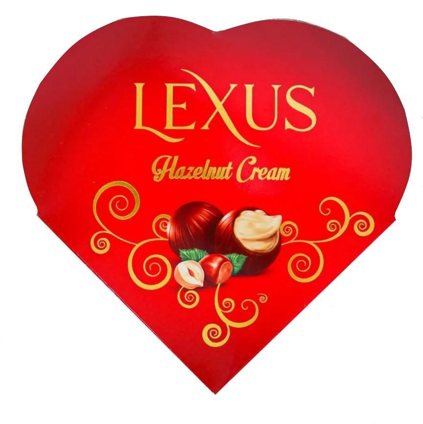Конфеты LEXUS BOX из молочного шоколада с ореховым кремом 110 гр., картон