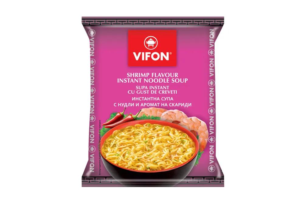 Лапша быстрого приготовления Vifon со вкусом креветок 60 гр., флоу-пак