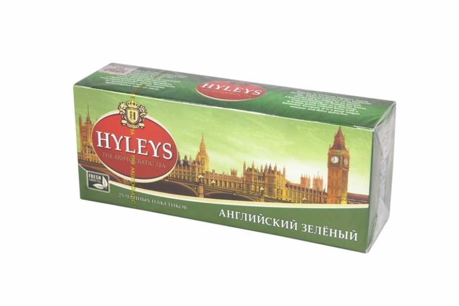 Чай Hyleys Английский зеленый 25 пакетиков, 50 гр., картон