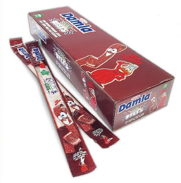 Мармелад Damla Кислые ремешки Кола 15 гр., флоу-пак