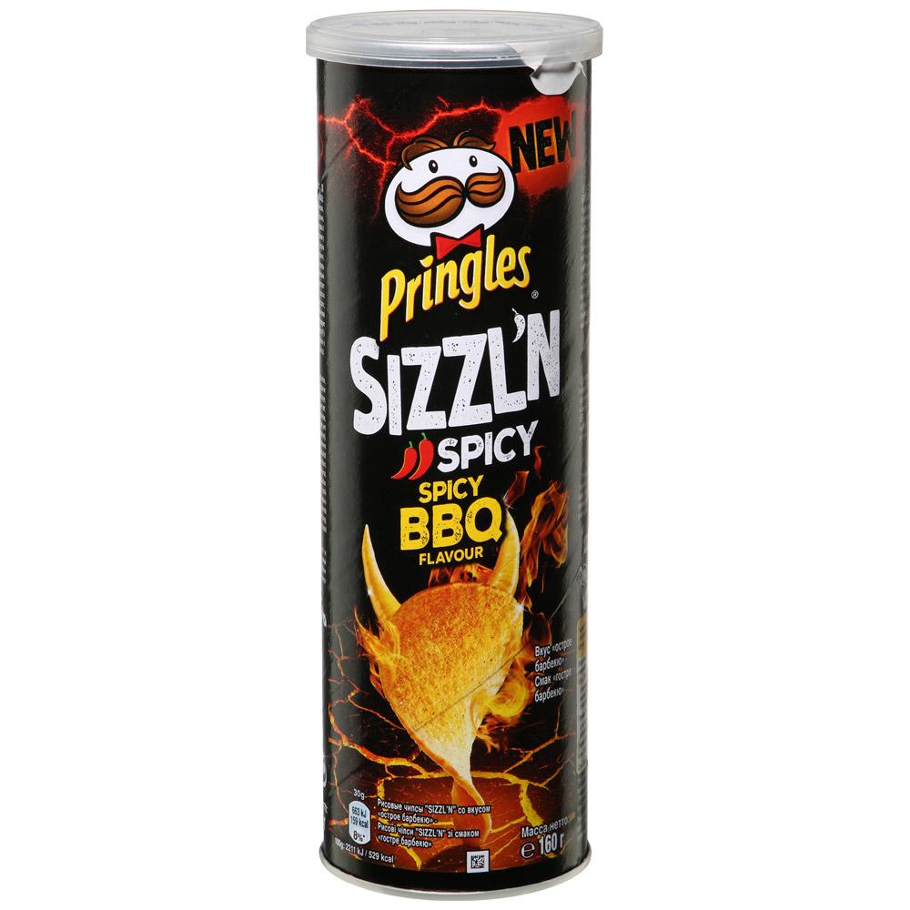 Чипсы Pringles рисовые острое барбекю 160 гр., туба